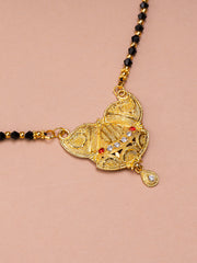 Black & Golden Beads pendant Mangalsutra.