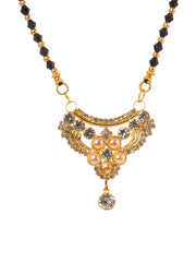 Black & Golden Beads pendant Mangalsutra.