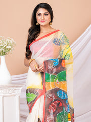 Laa Calcutta Hand painted Resham kota saree