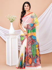 Laa Calcutta Hand painted Resham kota saree