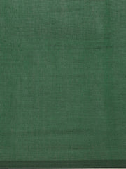 Laa Calcutta Green pure cotton Handloom saree