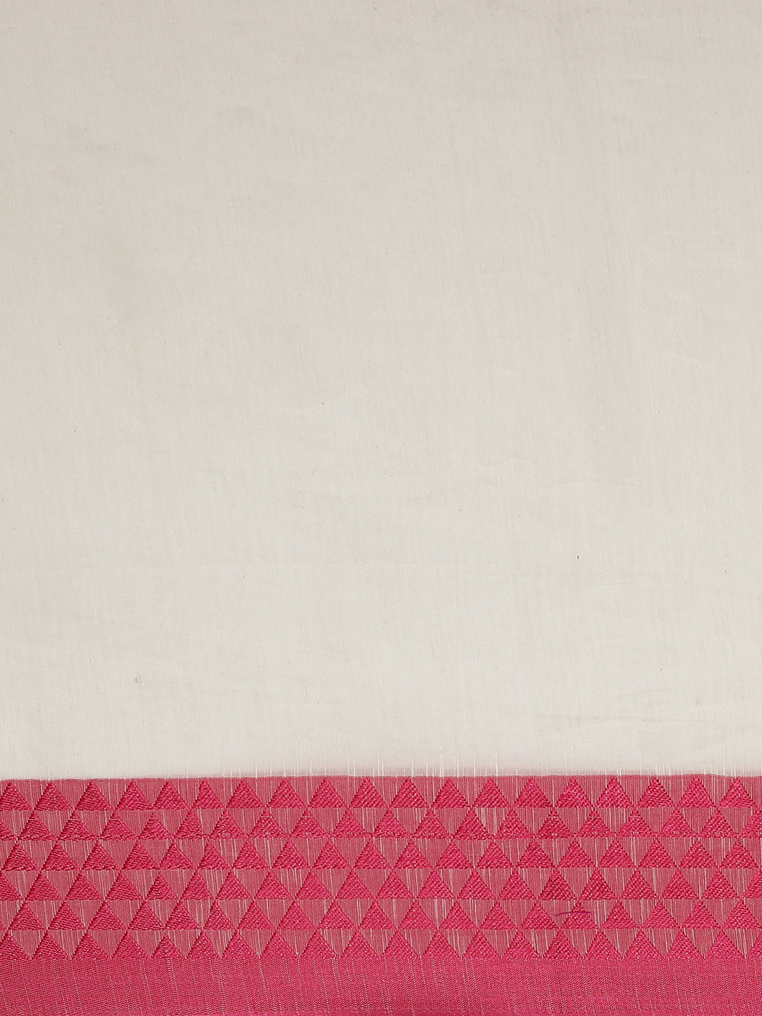 Laa Calcutta White  & Pink  cotton Handloom  saree