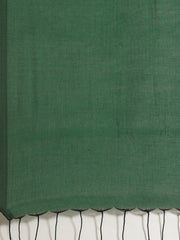 Laa Calcutta Green pure cotton Handloom saree