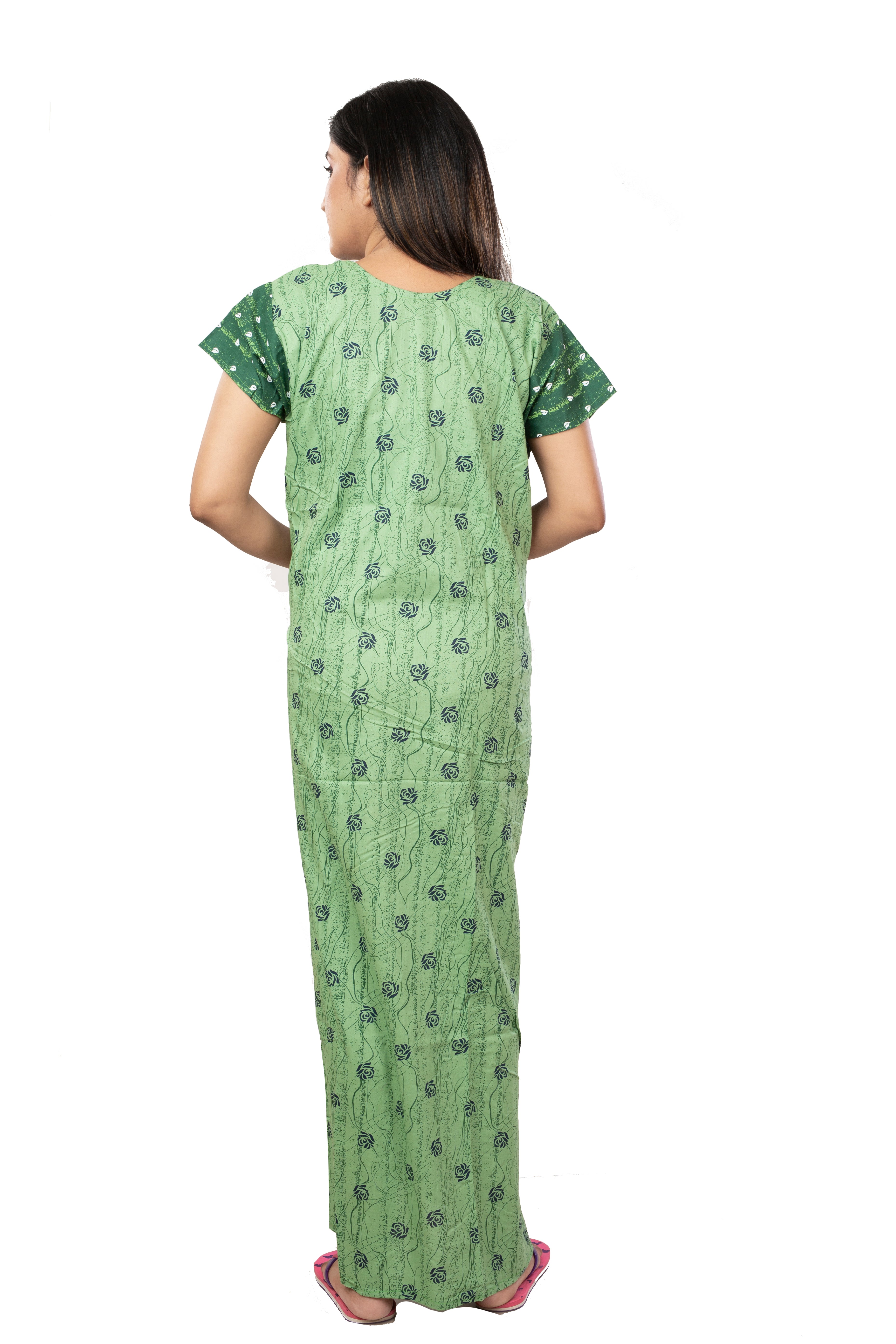 Green & Green pure cotton floral nighty