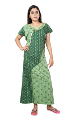 Green & Green pure cotton floral nighty