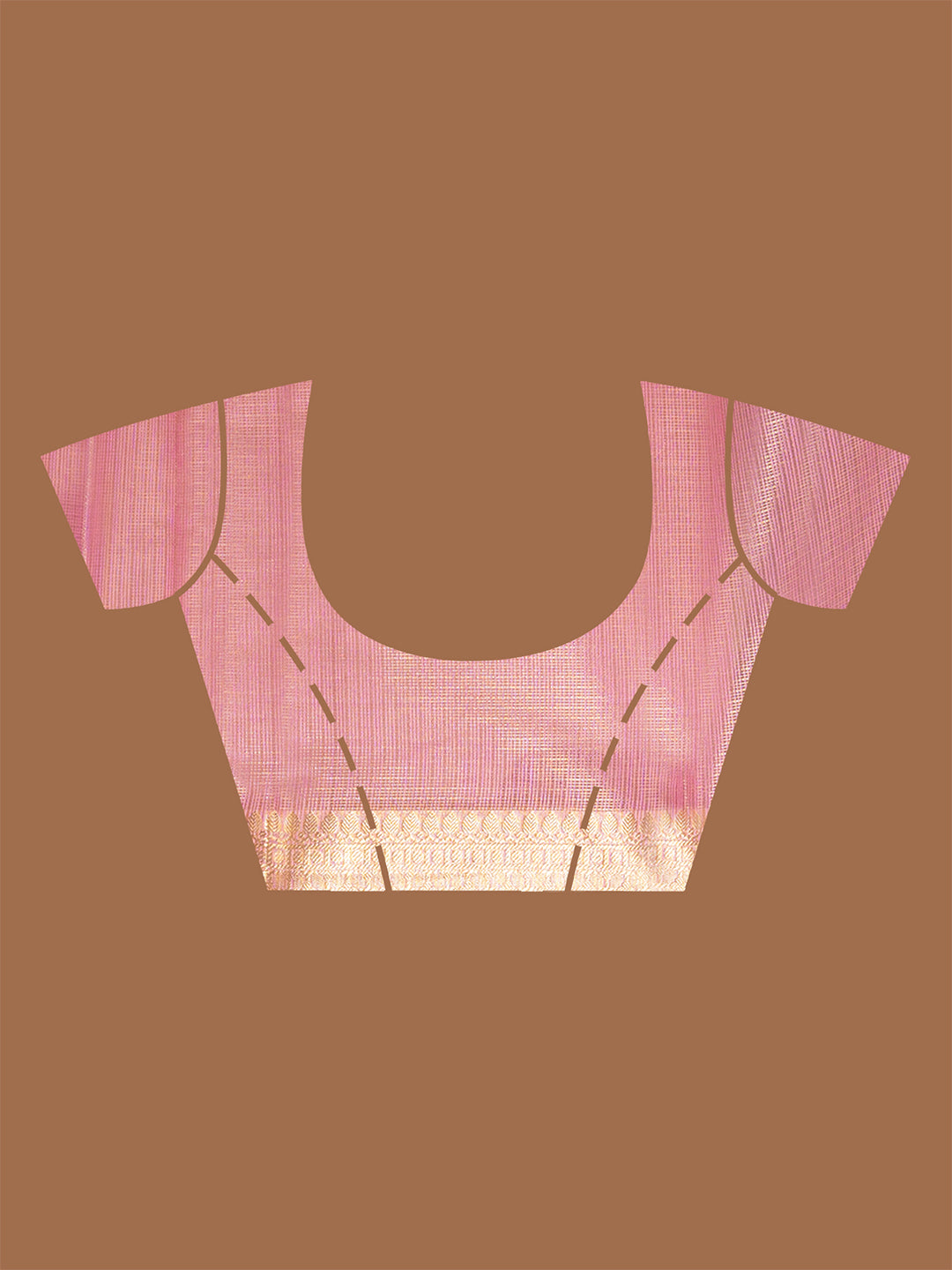 Laa Calcutta Pink zari woven Tissue Banarashi saree for women