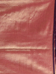 Golden & Pink Raga Silk  handloom saree