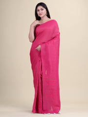 Pink  & Golden Zari   Handloom  saree