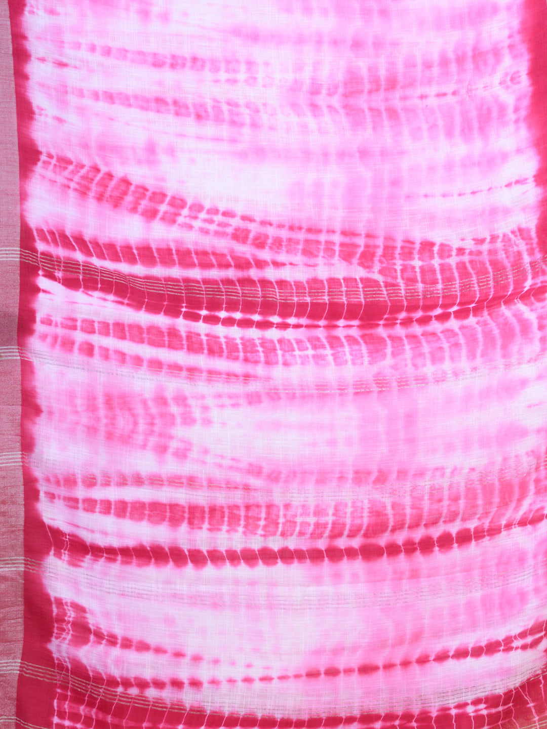 Pink  & White  handloom saree