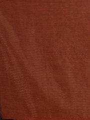 Brown & Golden  Cotton Handloom Saree