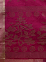 Violet & Golden  Silk Handloom  saree