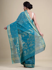 Green  & Golden  Silk Handloom  saree